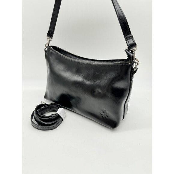PATRICIA NASH Betta medium leather shoulder crossbody bag + Dust bag BLACK - Picture 8 of 14